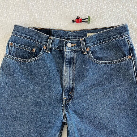 34x30 AMAZING Vintage 2001 Levi's 550 Jeans Made in USA! 100% cotton - Picture 5 of 12